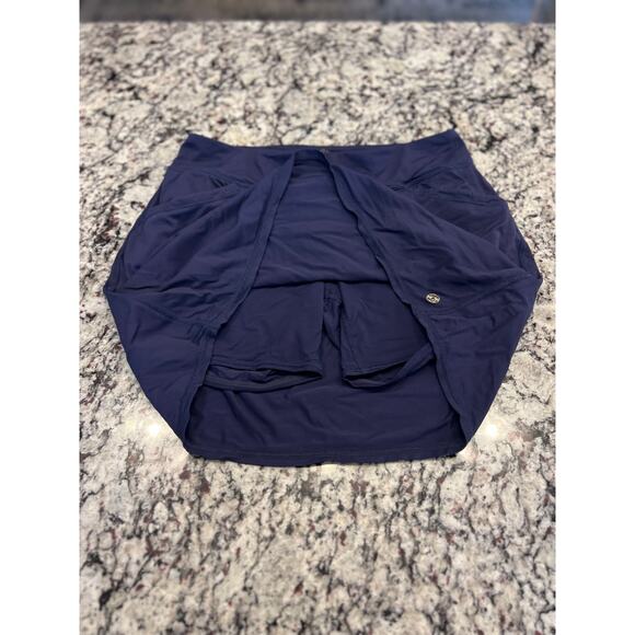 Lilly Pulitzer women’s skort skirt shorts size M navy - Picture 5 of 11